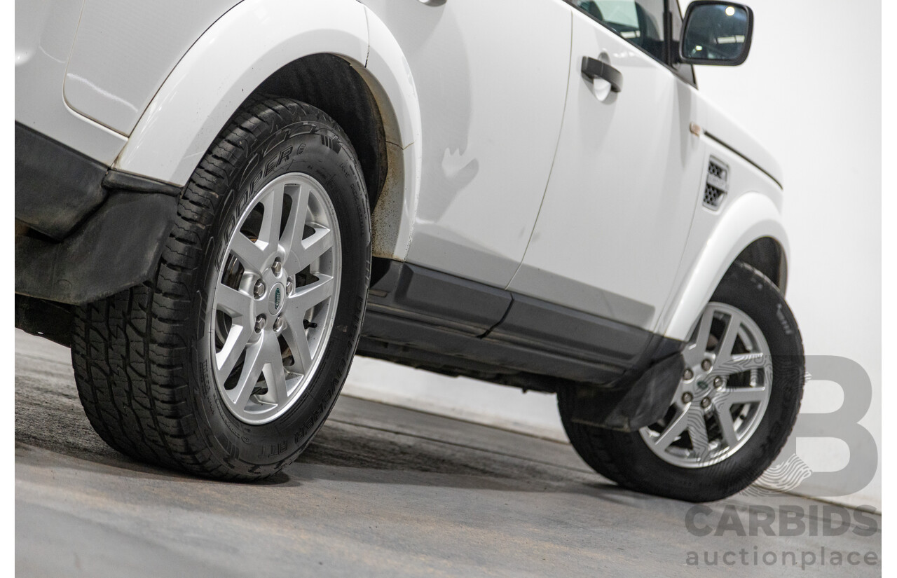 11/2011 Land Rover Discovery 4 2.7 TDV6 (4x4) MY11 4d Wagon White Turbo Diesel V6 2.7L - 7 Seater