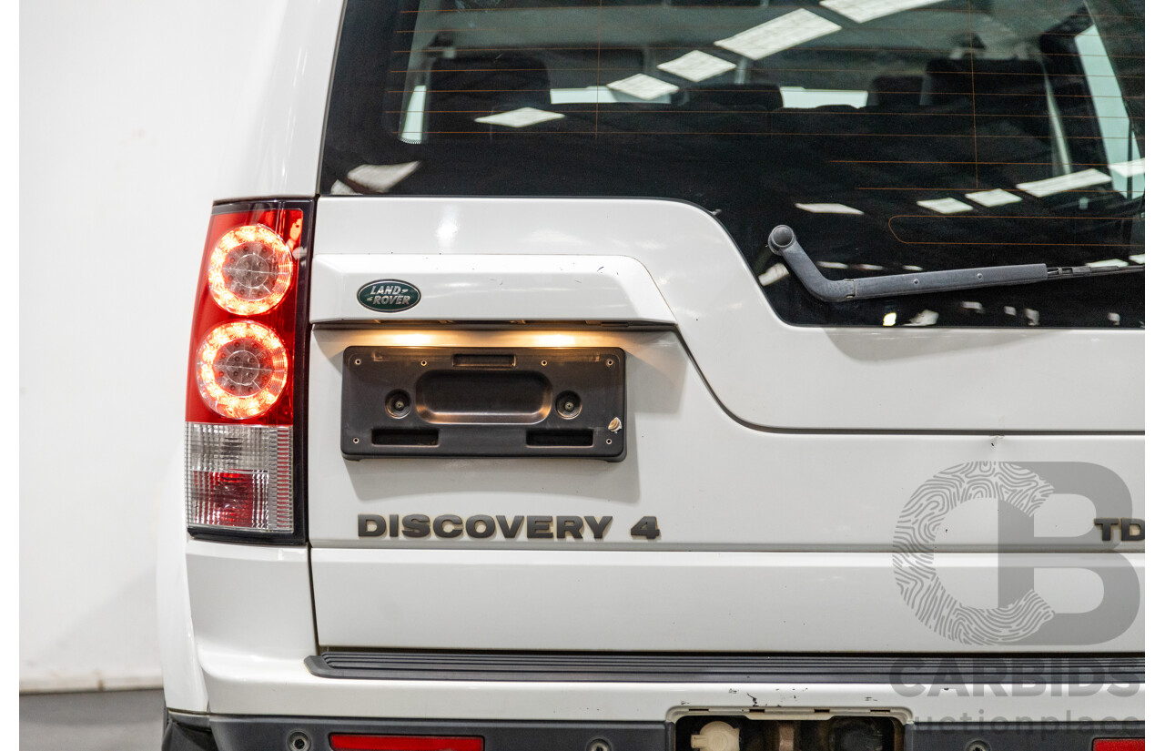 11/2011 Land Rover Discovery 4 2.7 TDV6 (4x4) MY11 4d Wagon White Turbo Diesel V6 2.7L - 7 Seater