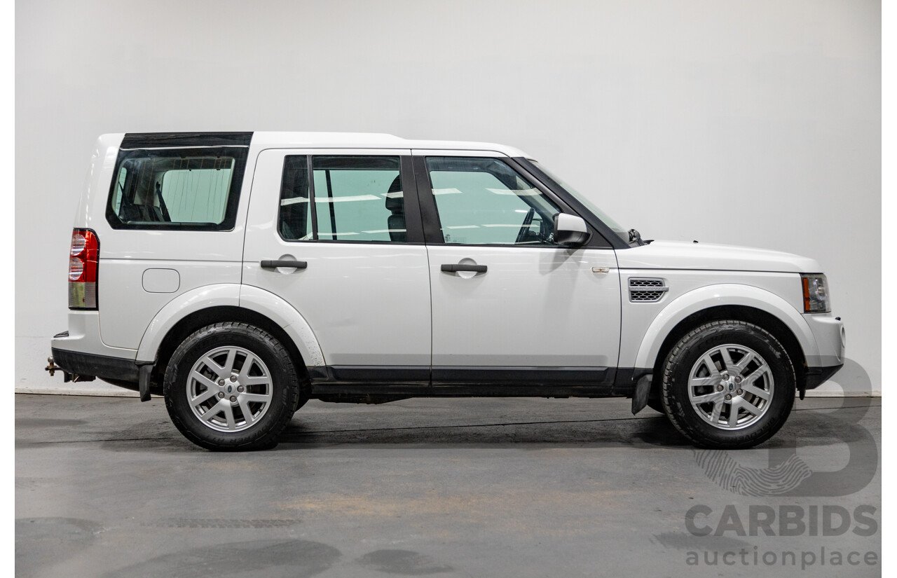 11/2011 Land Rover Discovery 4 2.7 TDV6 (4x4) MY11 4d Wagon White Turbo Diesel V6 2.7L - 7 Seater