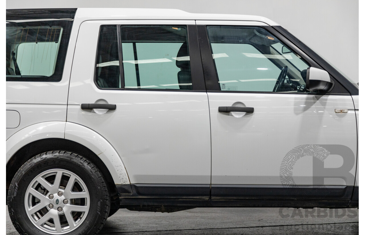 11/2011 Land Rover Discovery 4 2.7 TDV6 (4x4) MY11 4d Wagon White Turbo Diesel V6 2.7L - 7 Seater