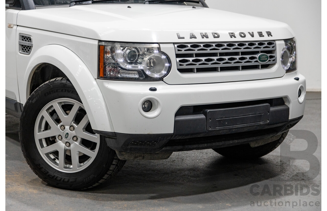 11/2011 Land Rover Discovery 4 2.7 TDV6 (4x4) MY11 4d Wagon White Turbo Diesel V6 2.7L - 7 Seater