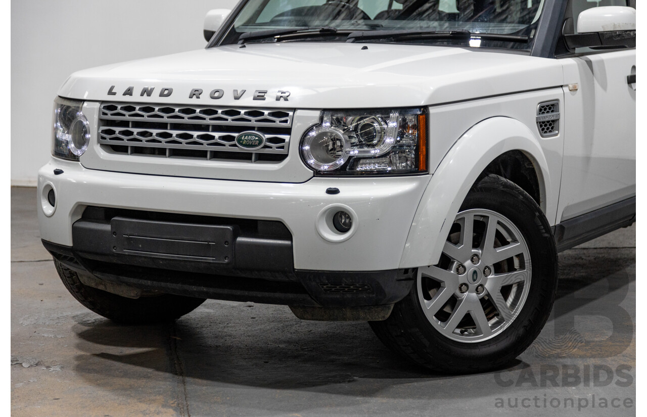 11/2011 Land Rover Discovery 4 2.7 TDV6 (4x4) MY11 4d Wagon White Turbo Diesel V6 2.7L - 7 Seater