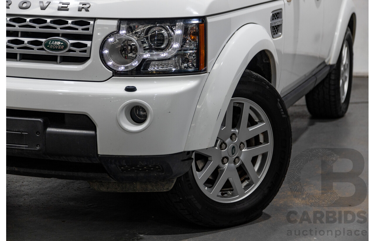 11/2011 Land Rover Discovery 4 2.7 TDV6 (4x4) MY11 4d Wagon White Turbo Diesel V6 2.7L - 7 Seater