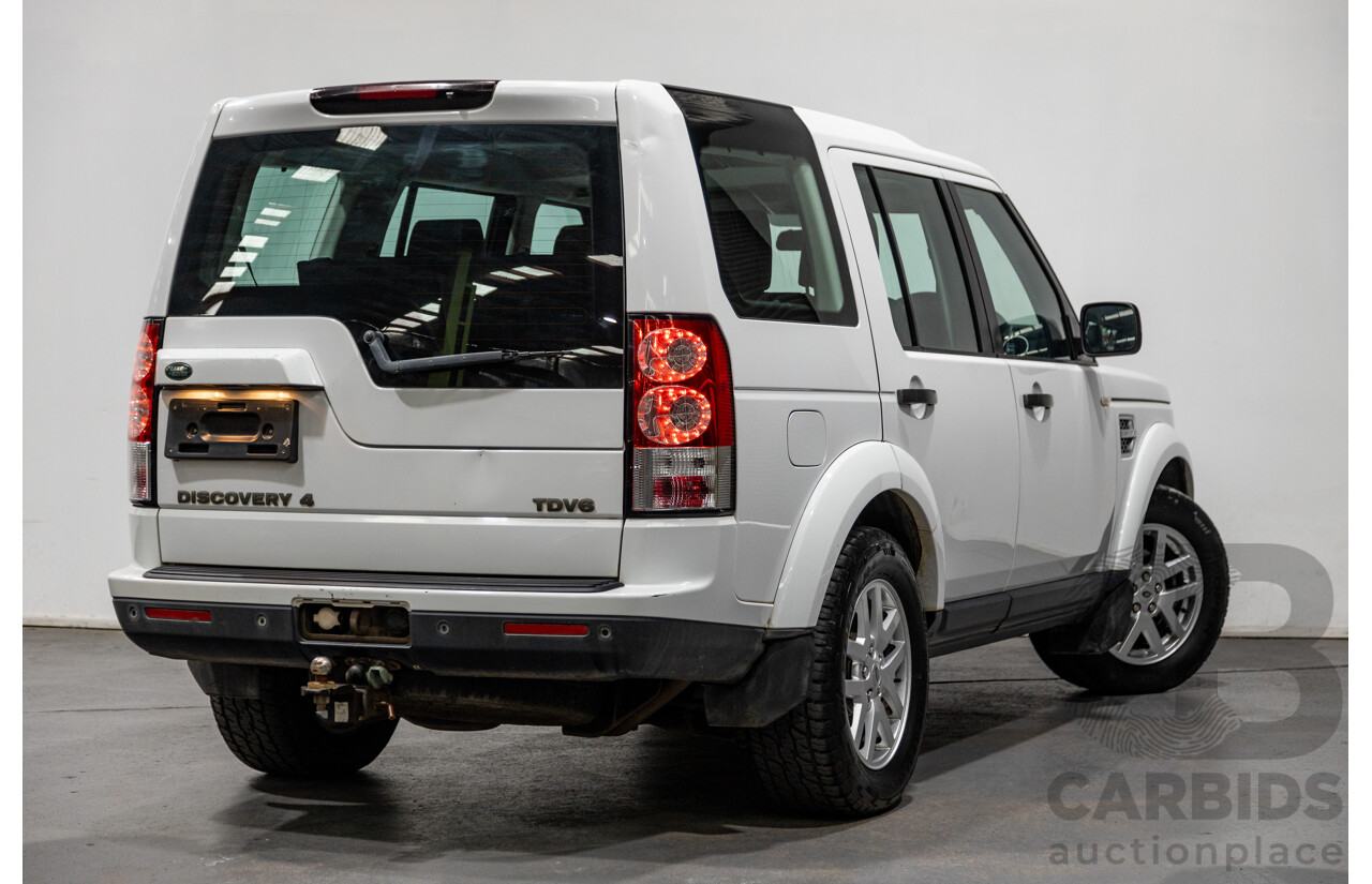 11/2011 Land Rover Discovery 4 2.7 TDV6 (4x4) MY11 4d Wagon White Turbo Diesel V6 2.7L - 7 Seater