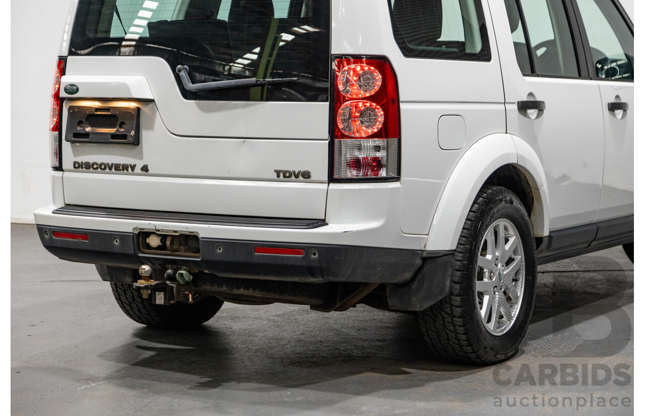 11/2011 Land Rover Discovery 4 2.7 TDV6 (4x4) MY11 4d Wagon White Turbo Diesel V6 2.7L - 7 Seater