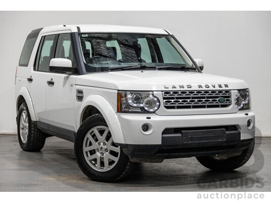 11/2011 Land Rover Discovery 4 2.7 TDV6 (4x4) MY11 4d Wagon White Turbo Diesel V6 2.7L - 7 Seater
