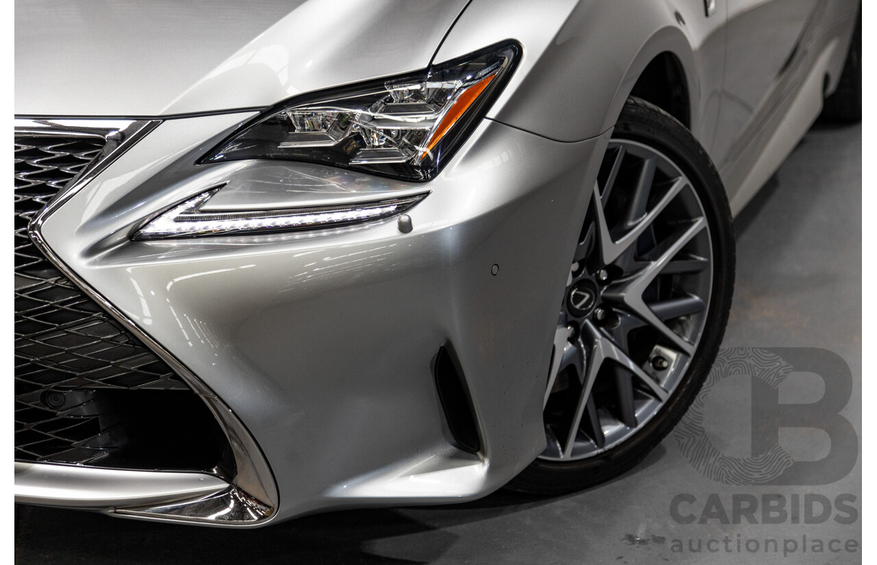 6/2015 Lexus RC350 F-Sport GSC10R 2d Coupe Titanium Silver Metallic V6 3.5L