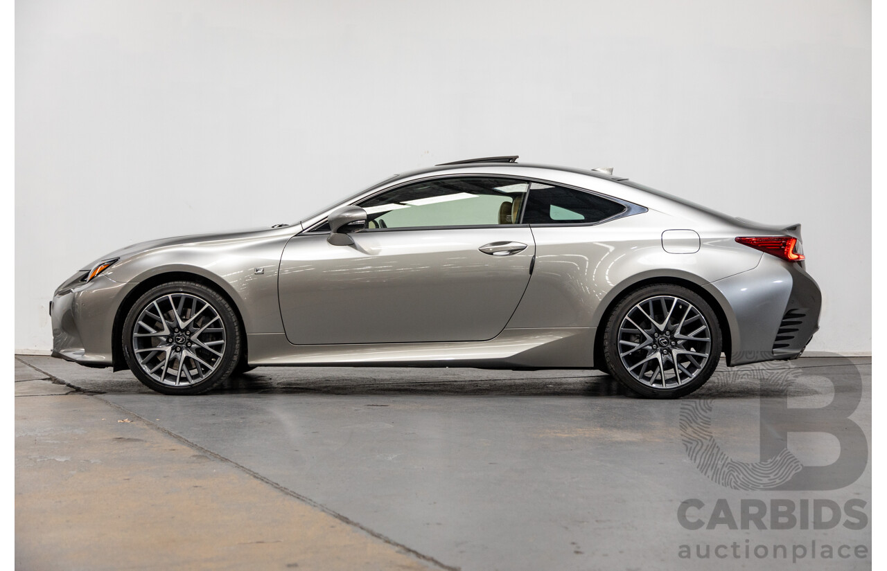 6/2015 Lexus RC350 F-Sport GSC10R 2d Coupe Titanium Silver Metallic V6 3.5L