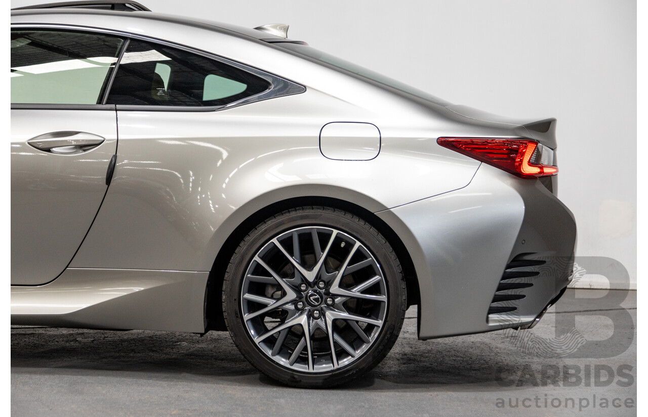 6/2015 Lexus RC350 F-Sport GSC10R 2d Coupe Titanium Silver Metallic V6 3.5L