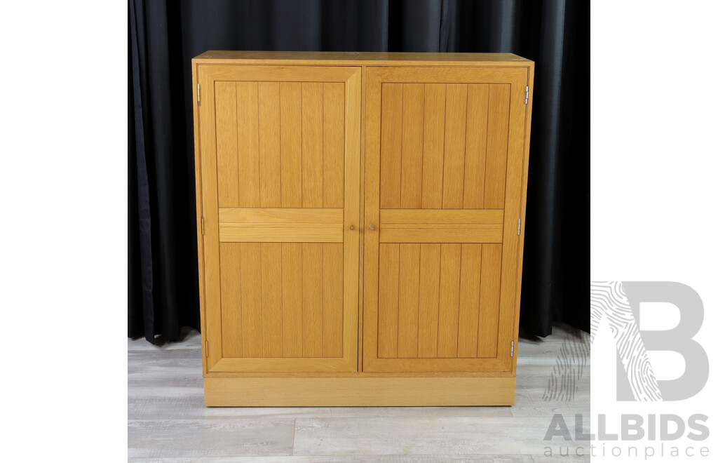 Cherrywood Two Door Cabinet by Rud Thygesen & Johnny Sorensen