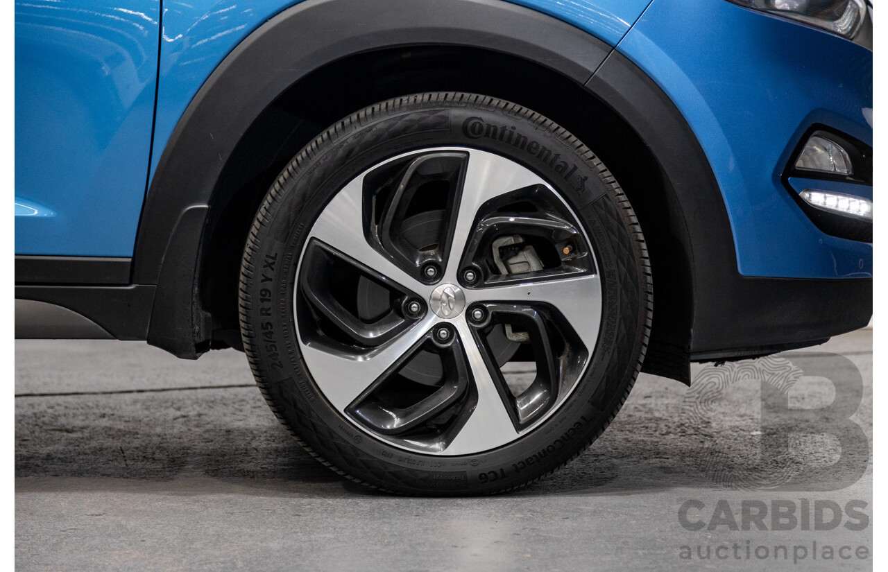 10/2015 Hyundai Tucson Highlander (AWD) TLE 4d Wagon Ara Blue Metallic Turbo Diesel 2.0L