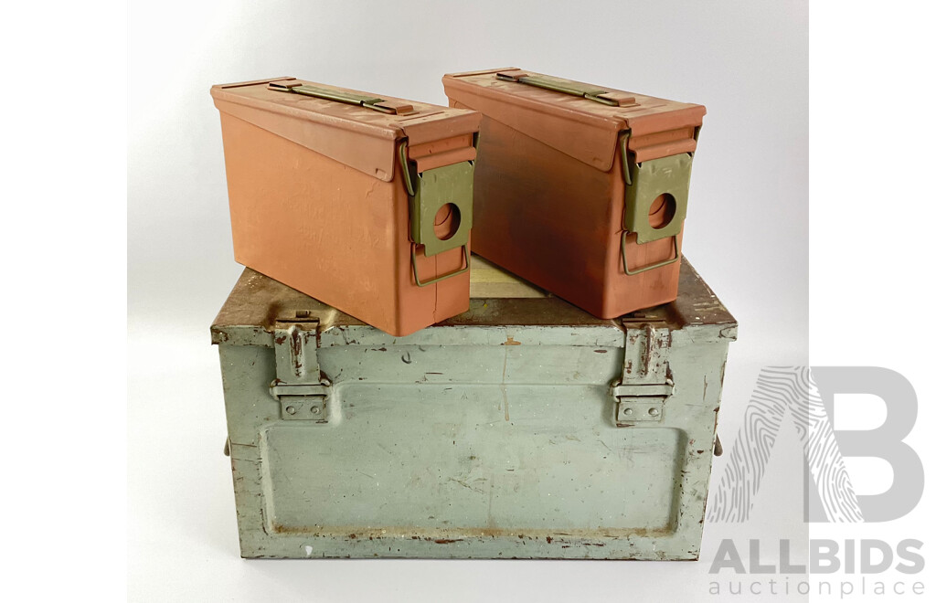 Vintage Ammunition Boxes Including .303