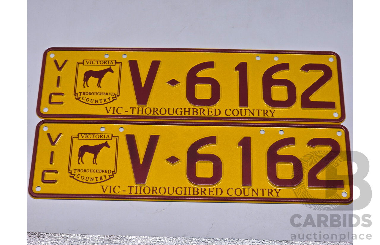 Victorian VIC Custom 5 - Character Alpha/Numeric Number Plate - V.6162