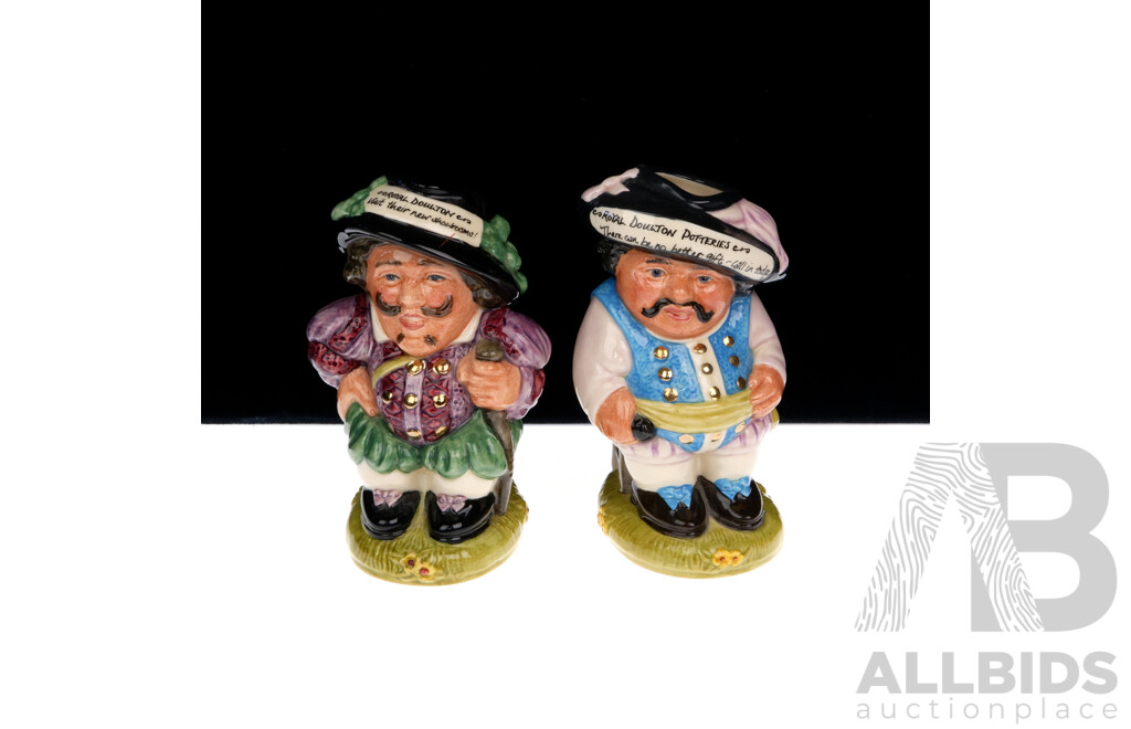 Two Limited Edition Royal Doulton Porcelain Character Jugs, Mansion House Son D1735 & Father D 7134, Designed by W K Harper