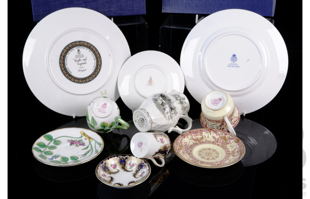 Nice Collection Antique and Other Royal Worcester Including Cup of Cups Display Plate & Myths & Legends Display Plate Both in Original Boxes