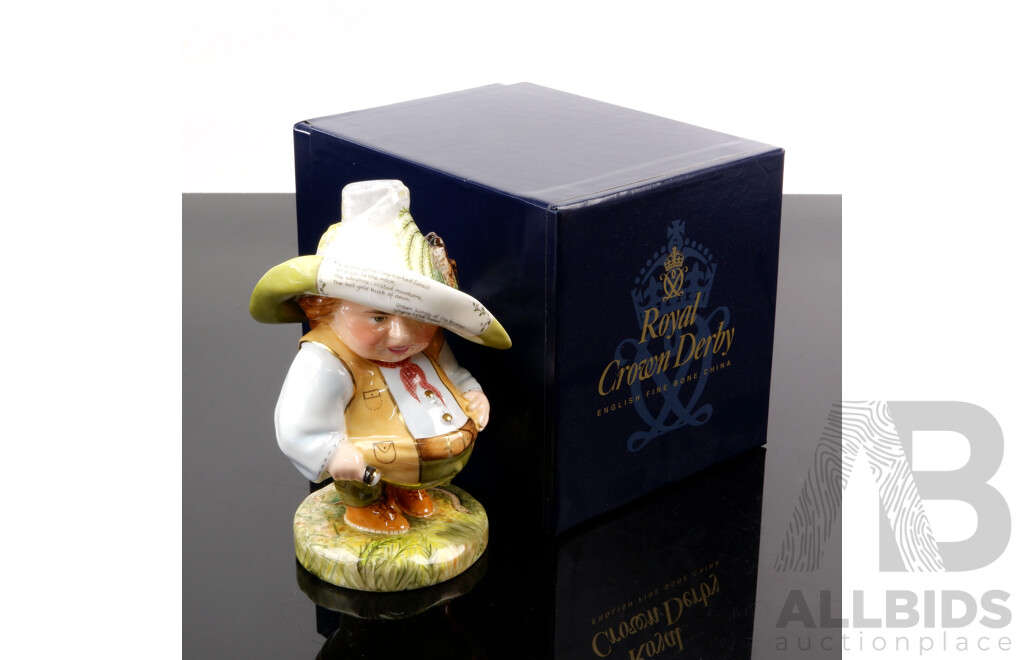 Royal Crown Derby Grotesque Mansion Dwarf Figure in Original Box