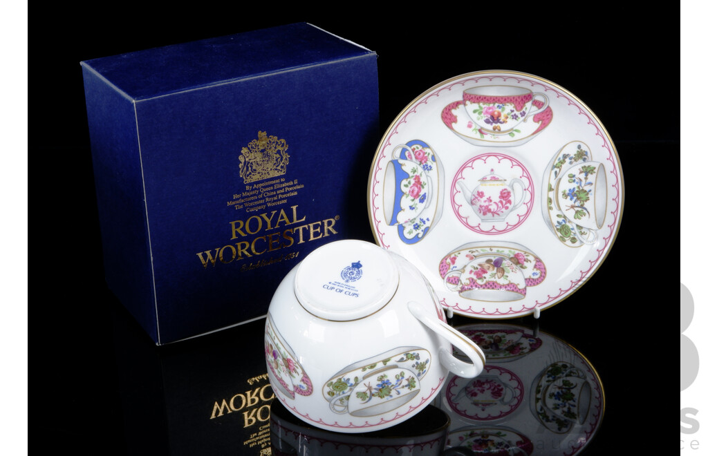 Royal Worcester Cup of Cups in Red in Original Box