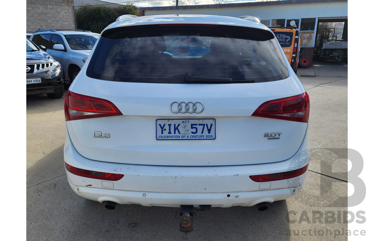 05/2011 Audi Q5 2.0 TFSI QUATTRO AWD 8R MY11 4D Wagon White 2.0L