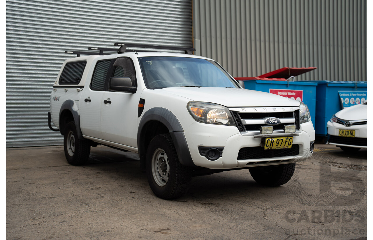 4/2011 Ford Ranger XL (4x4) PK Dual Cab P/Up White Turbo Diesel 3.0L