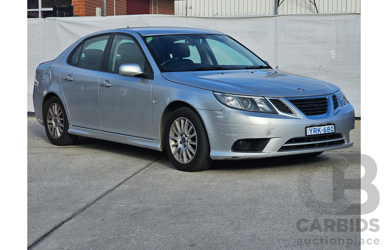 2/2011 Saab 9-3 Linear Sport 2.0t MY11 4d Sedan Silver 2.0L