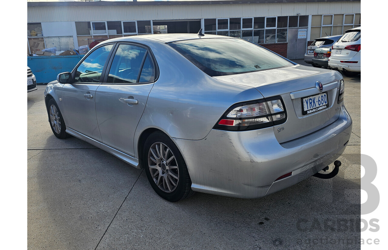 2/2011 Saab 9-3 Linear Sport 2.0t MY11 4d Sedan Silver 2.0L