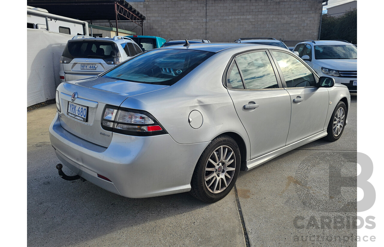 2/2011 Saab 9-3 Linear Sport 2.0t MY11 4d Sedan Silver 2.0L