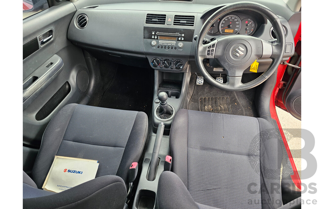 3/2009 Suzuki Swift  EZ 07 UPDATE 5d Hatchback Red 1.5L