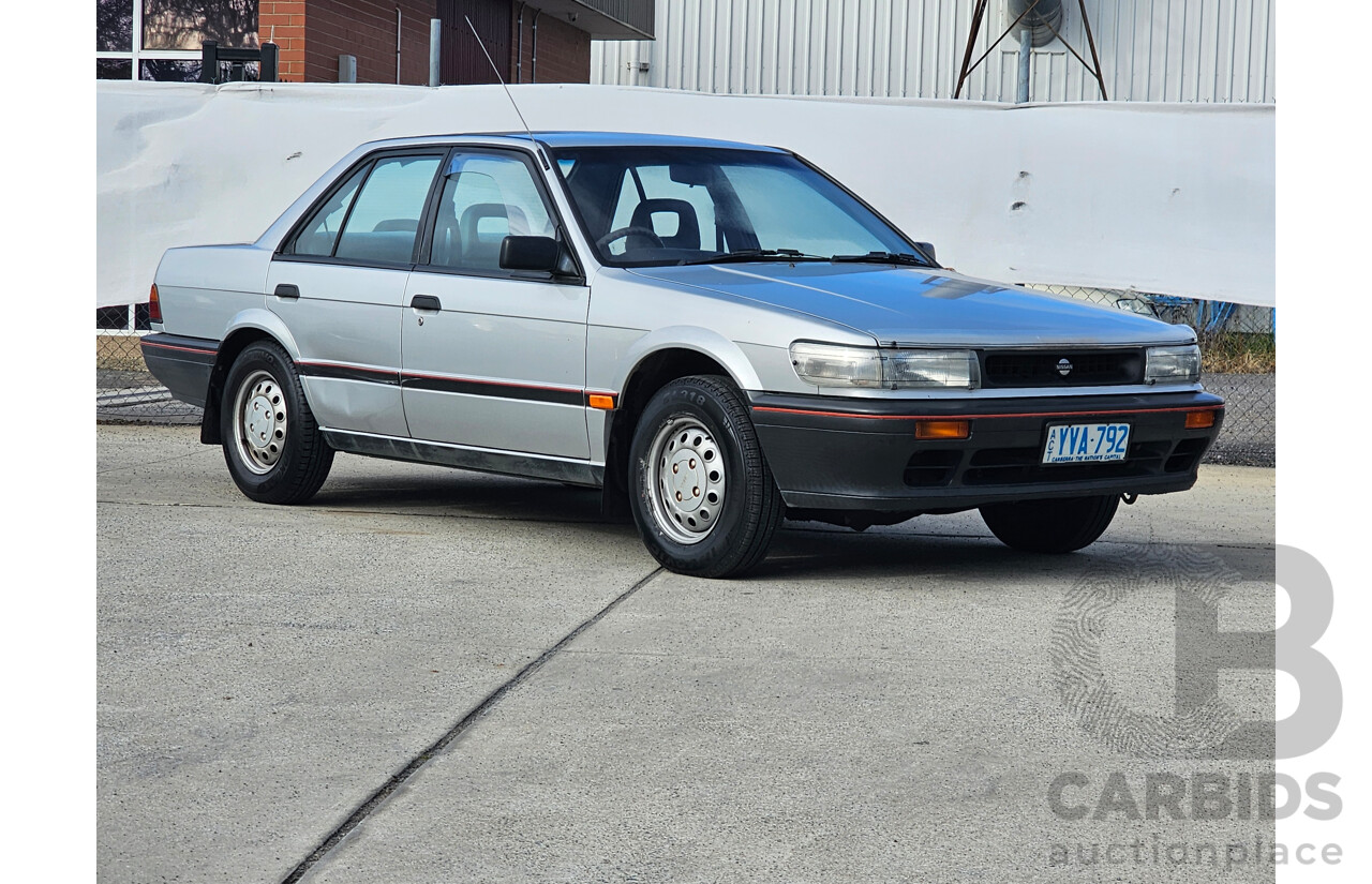 8/1990 Nissan Pintara GLi  4d Sedan Silver 2.0L