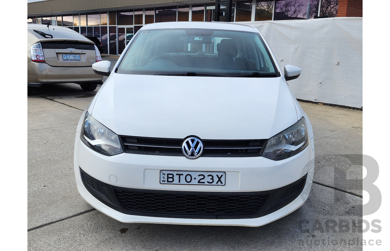 11/2010 Volkswagen Polo 77 TSI COMFORTLINE FWD 6R 5D Hatchback White 1.2L