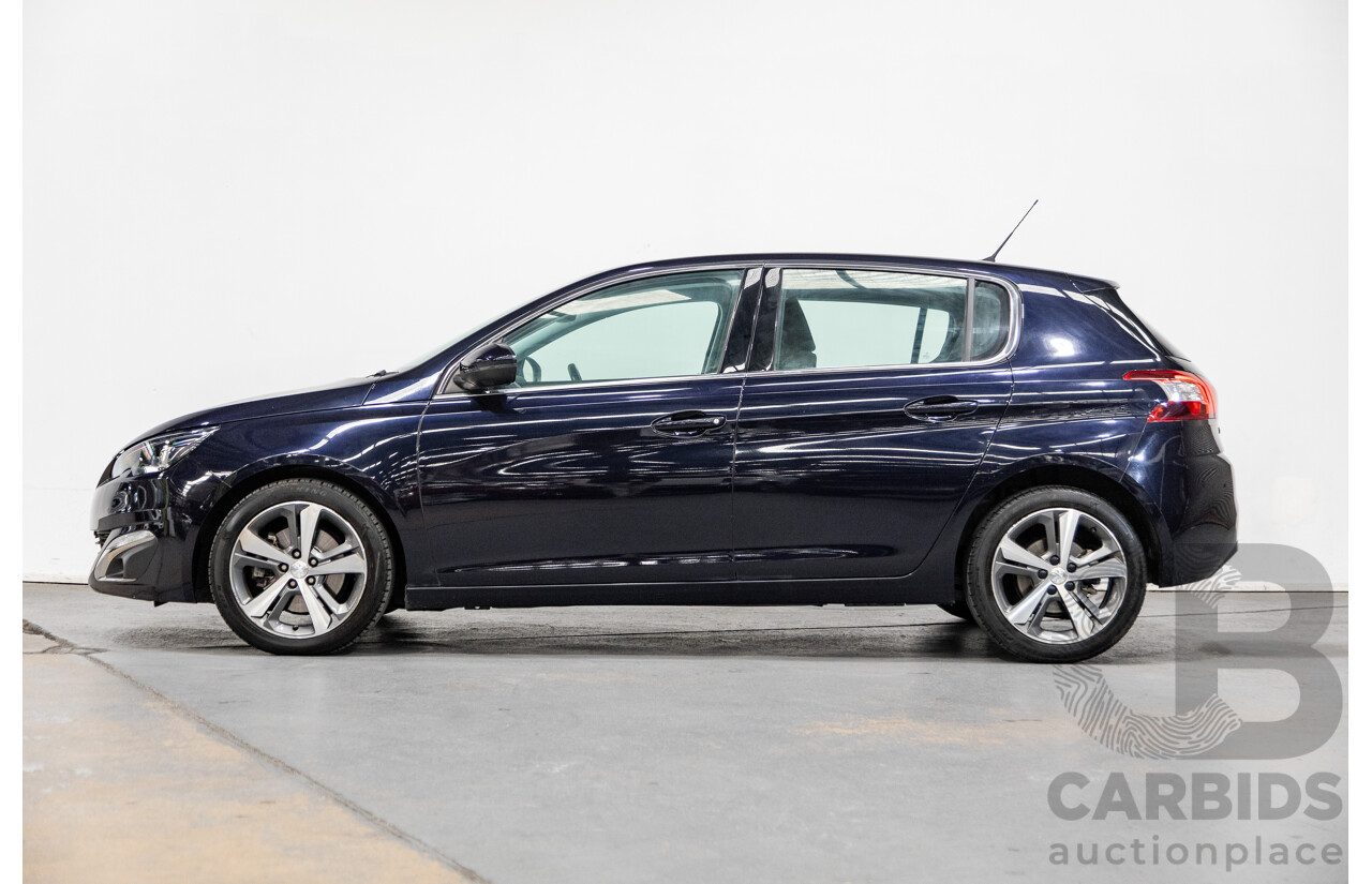 6/2016 Peugeot 308 Allure T9 MY16 4d Hatchback Metallic Blue Turbo 1.6L