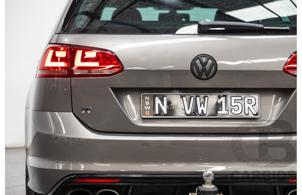 11/2015 Volkswagen Golf R Wolfsburg Edition (AWD) MK7 AU MY16 4d Wagon Limestone Grey Metallic Turbo 2.0L