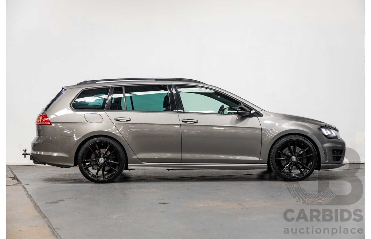 11/2015 Volkswagen Golf R Wolfsburg Edition (AWD) MK7 AU MY16 4d Wagon Limestone Grey Metallic Turbo 2.0L