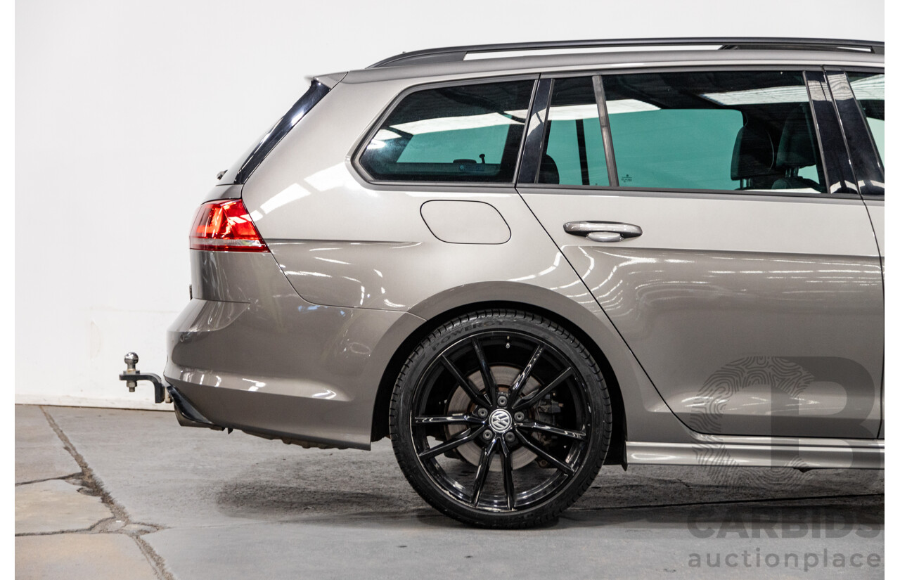 11/2015 Volkswagen Golf R Wolfsburg Edition (AWD) MK7 AU MY16 4d Wagon Limestone Grey Metallic Turbo 2.0L