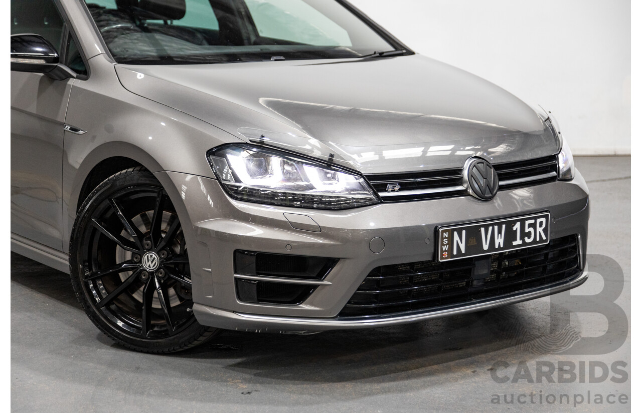 11/2015 Volkswagen Golf R Wolfsburg Edition (AWD) MK7 AU MY16 4d Wagon Limestone Grey Metallic Turbo 2.0L