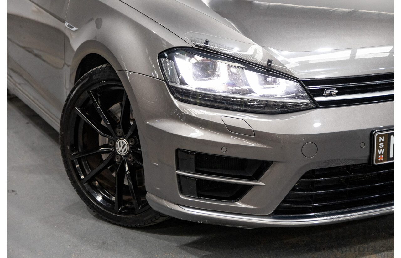 11/2015 Volkswagen Golf R Wolfsburg Edition (AWD) MK7 AU MY16 4d Wagon Limestone Grey Metallic Turbo 2.0L