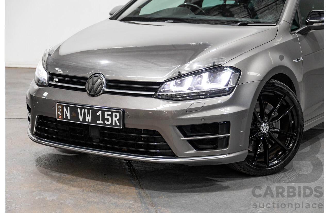 11/2015 Volkswagen Golf R Wolfsburg Edition (AWD) MK7 AU MY16 4d Wagon Limestone Grey Metallic Turbo 2.0L