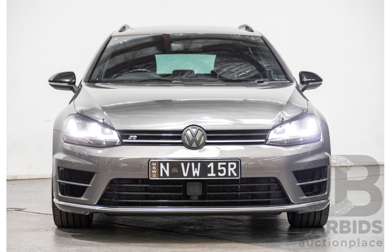 11/2015 Volkswagen Golf R Wolfsburg Edition (AWD) MK7 AU MY16 4d Wagon Limestone Grey Metallic Turbo 2.0L