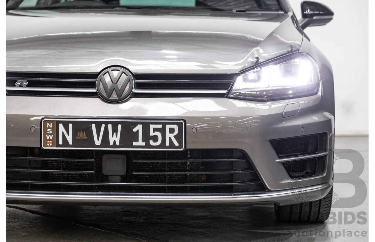 11/2015 Volkswagen Golf R Wolfsburg Edition (AWD) MK7 AU MY16 4d Wagon Limestone Grey Metallic Turbo 2.0L