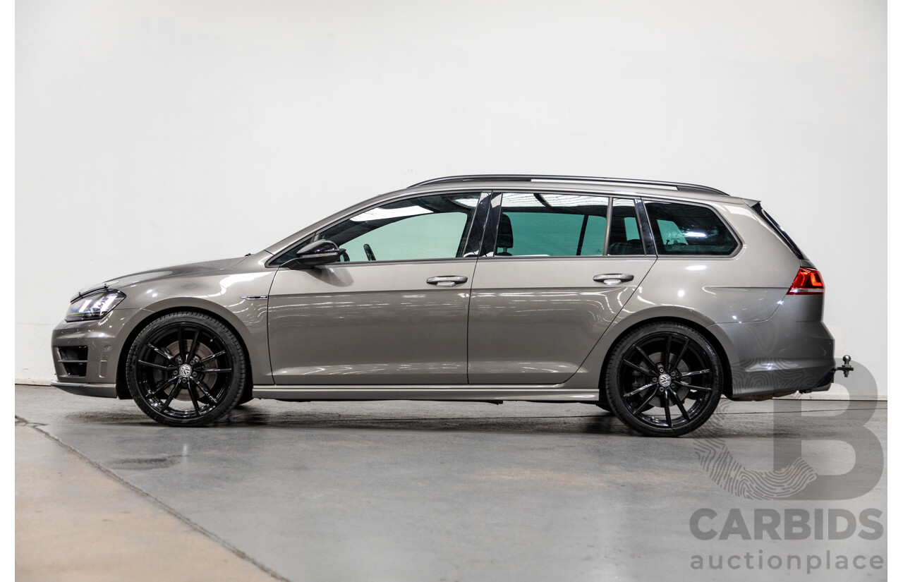 11/2015 Volkswagen Golf R Wolfsburg Edition (AWD) MK7 AU MY16 4d Wagon Limestone Grey Metallic Turbo 2.0L