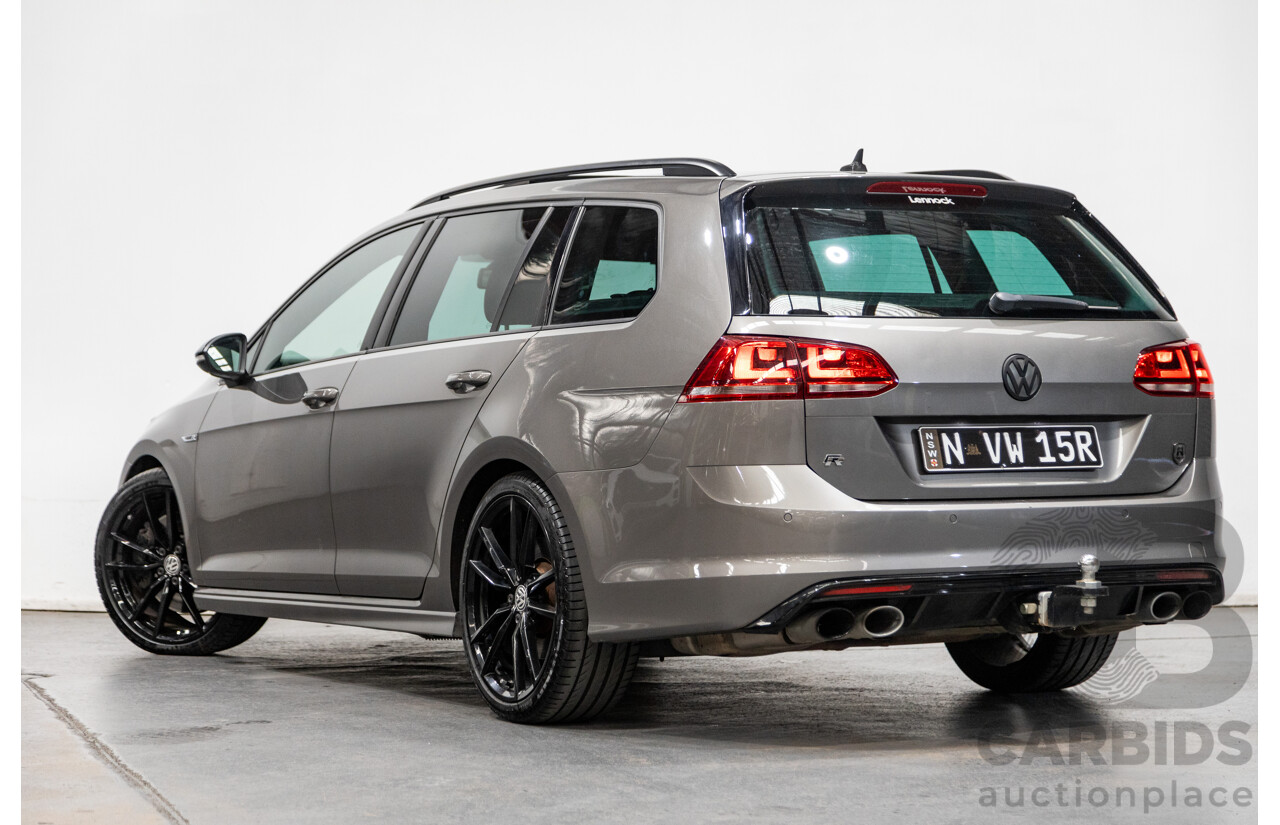 11/2015 Volkswagen Golf R Wolfsburg Edition (AWD) MK7 AU MY16 4d Wagon Limestone Grey Metallic Turbo 2.0L