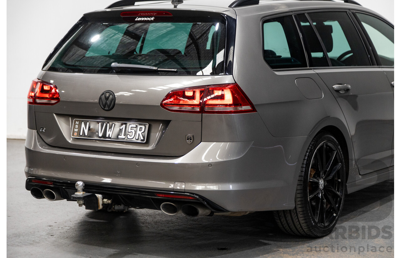 11/2015 Volkswagen Golf R Wolfsburg Edition (AWD) MK7 AU MY16 4d Wagon Limestone Grey Metallic Turbo 2.0L