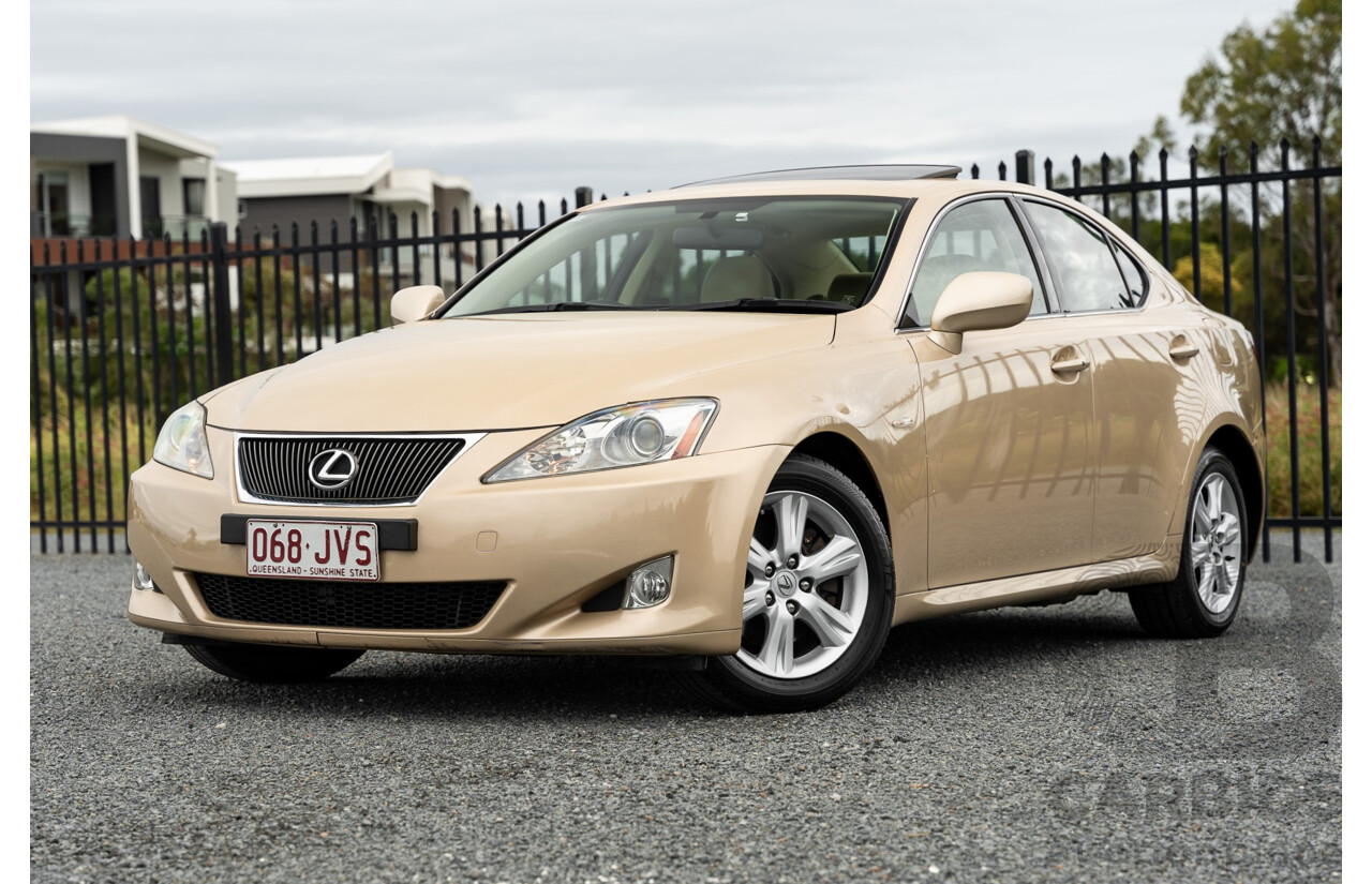 11/2006 Lexus IS250 Prestige GSE20R 4d Sedan Mystic Gold Metallic V6 2.5L