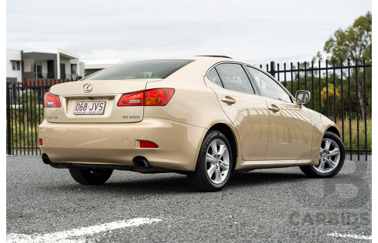 11/2006 Lexus IS250 Prestige GSE20R 4d Sedan Mystic Gold Metallic V6 2.5L