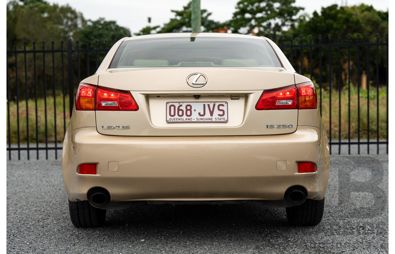 11/2006 Lexus IS250 Prestige GSE20R 4d Sedan Mystic Gold Metallic V6 2.5L