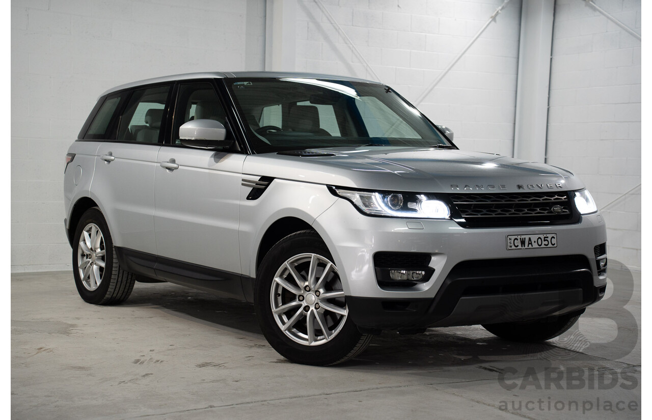 11/2014 Land Rover Range Rover Sport 3.0 TDV6 SE (AWD) LW 4d Wagon Indus Silver Metallic Turbo Diesel V6 3.0L