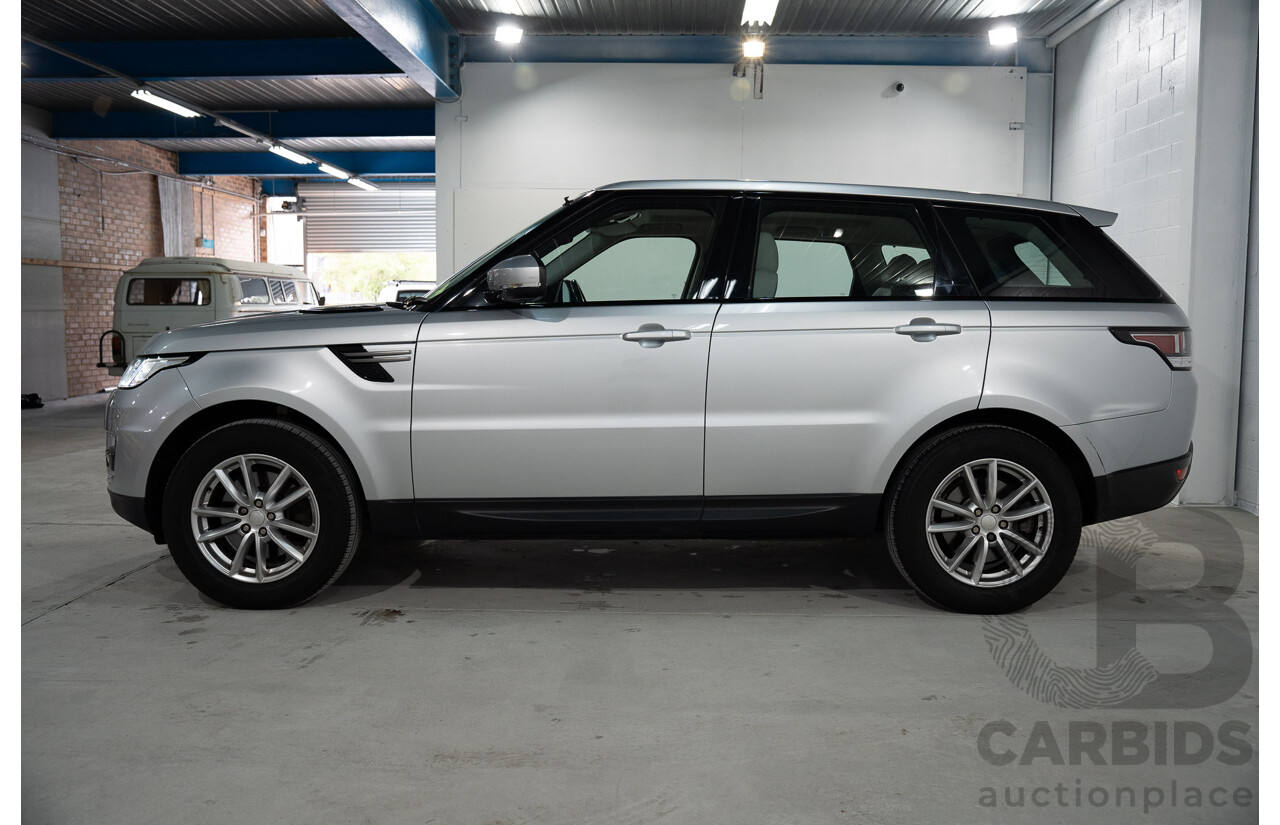 11/2014 Land Rover Range Rover Sport 3.0 TDV6 SE (AWD) LW 4d Wagon Indus Silver Metallic Turbo Diesel V6 3.0L