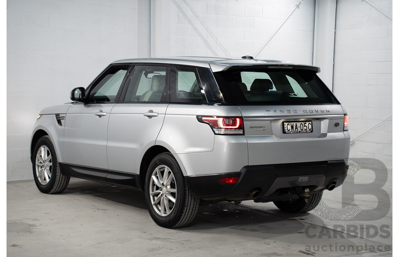 11/2014 Land Rover Range Rover Sport 3.0 TDV6 SE (AWD) LW 4d Wagon Indus Silver Metallic Turbo Diesel V6 3.0L