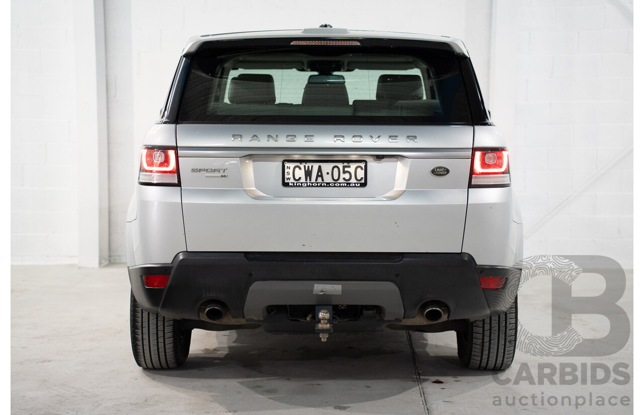 11/2014 Land Rover Range Rover Sport 3.0 TDV6 SE (AWD) LW 4d Wagon Indus Silver Metallic Turbo Diesel V6 3.0L