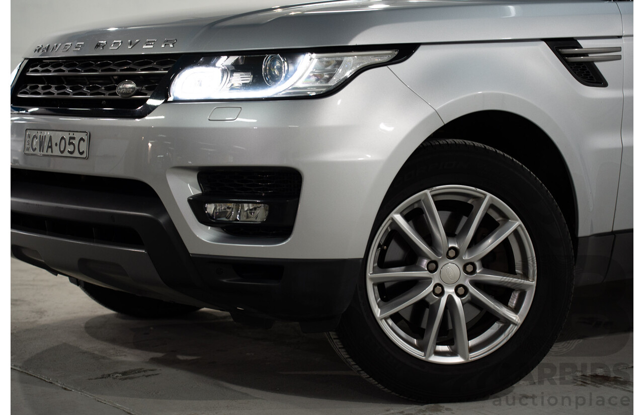 11/2014 Land Rover Range Rover Sport 3.0 TDV6 SE (AWD) LW 4d Wagon Indus Silver Metallic Turbo Diesel V6 3.0L