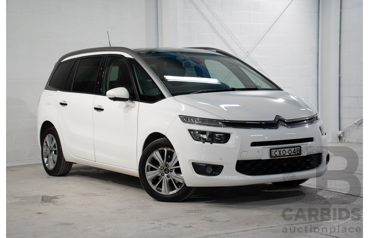 1/2015 Citroen Grand C4 Picasso Exclusive B7 MY15 4d Wagon White Turbo Diesel 2.0L - 7 Seater